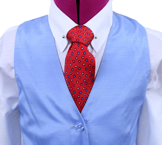 Vest Issued By Ellie May Light Blue Sateen