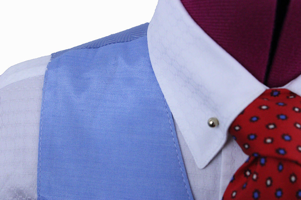 Vest Issued By Ellie May Light Blue Sateen