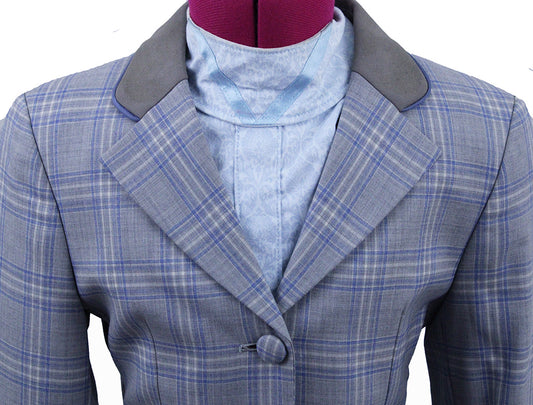 Hunt Coat Aldens Customs Light Grey and Blue Windowpane