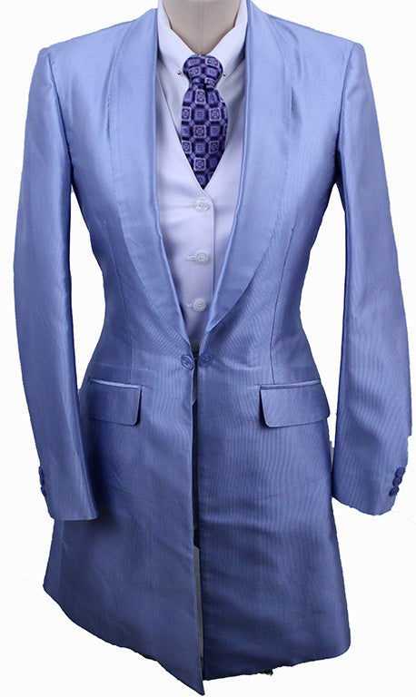 BRAND NEW! Becker Brothers Icy Blue Sheen Day Coat