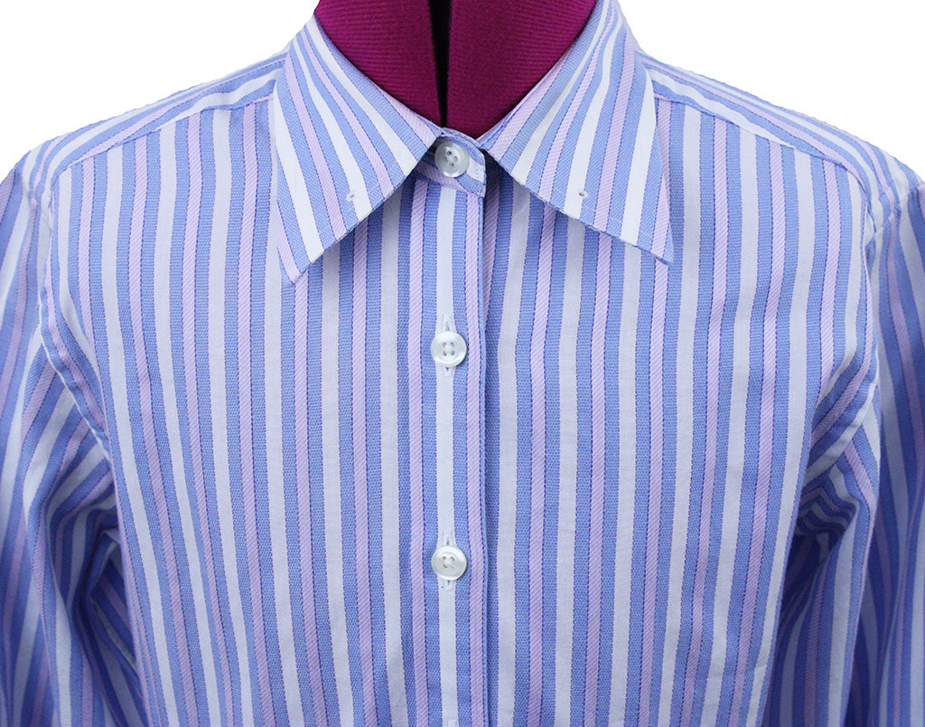 Shirt LeCheval Purple and Blue Stripe