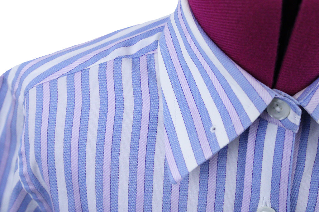 Shirt LeCheval Purple and Blue Stripe