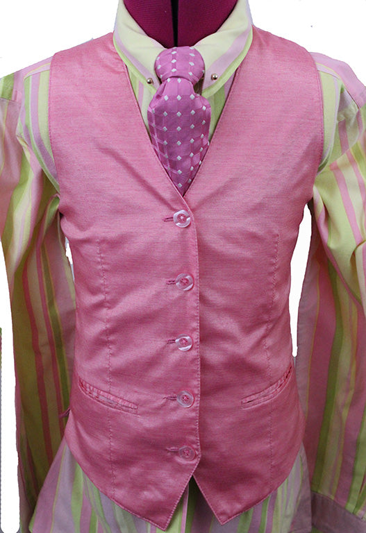 Issued By Ellie May Pink Sateen Vest