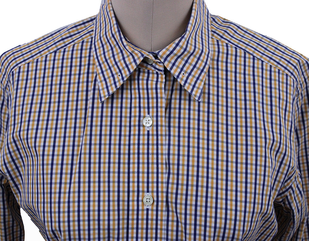 Shirt Becker Brothers Yellow and Blue Gingham