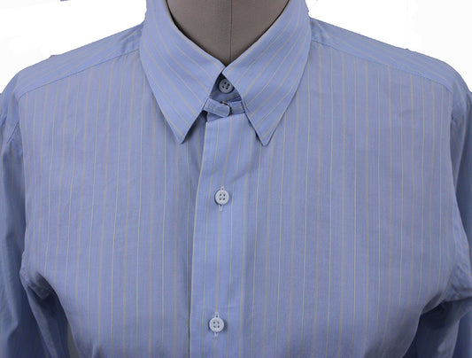 Shirt Carl Meyers Light Blue and Yellow Stripe