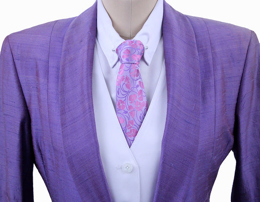 Day Coat LeCheval Lavender Duponi Silk