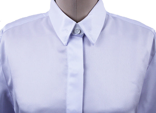 Issued By Ellie May White Satin Shirt 41