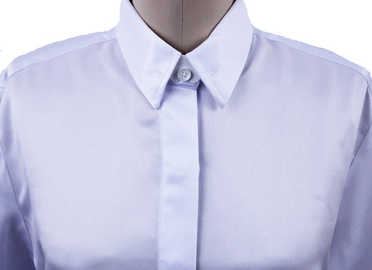 Issued By Ellie May White Satin Shirt 43