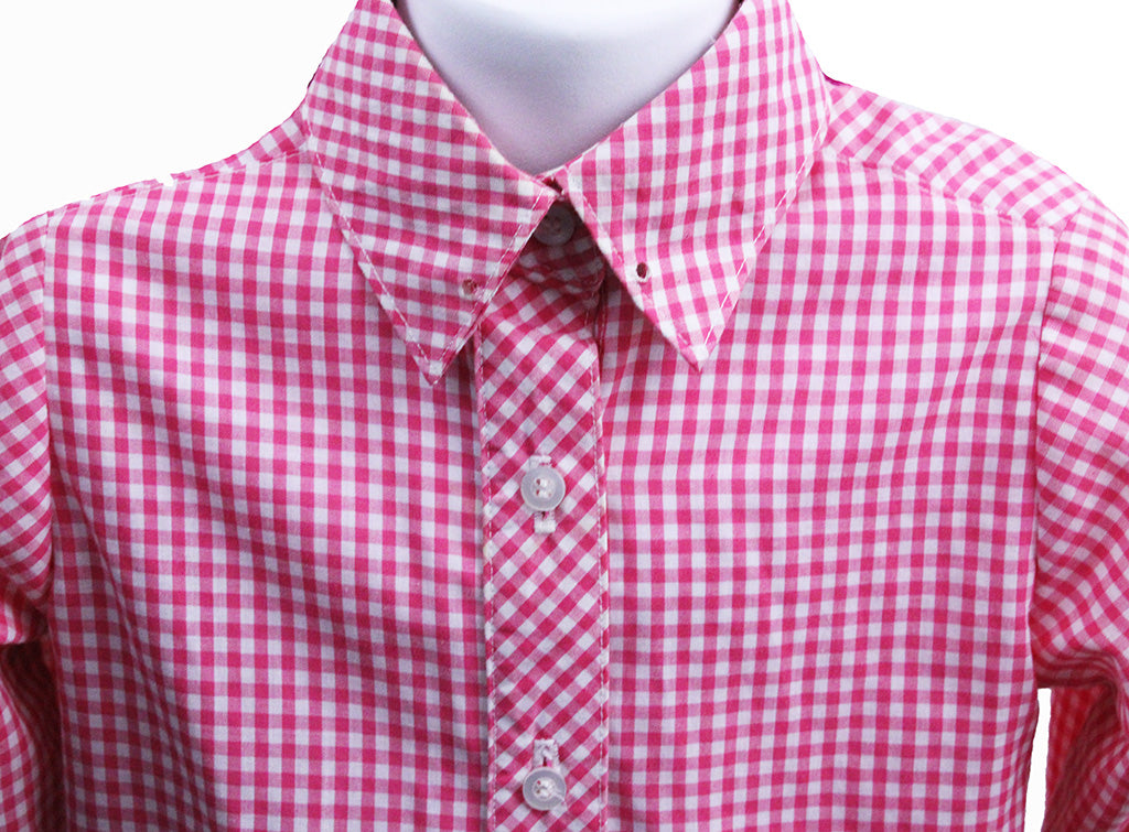 Shirt Berry and White Gingham