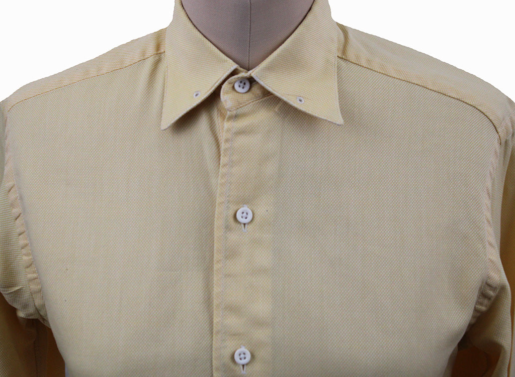 Shirt Carl Meyers Yellow Pindot