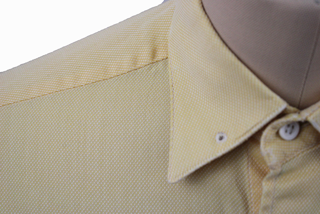 Shirt Carl Meyers Yellow Pindot