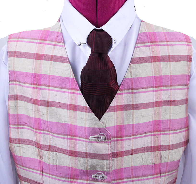 Vest Hartmeyer Pink Plaid