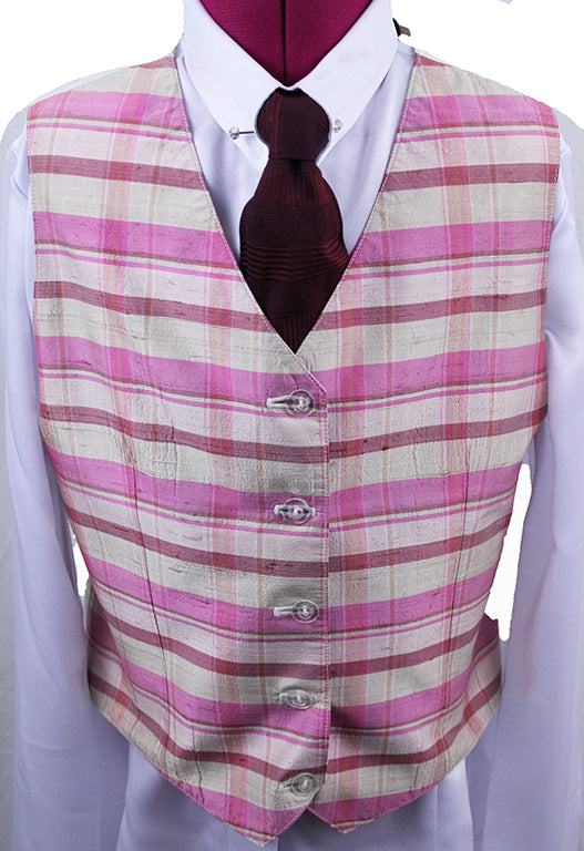 Vest Hartmeyer Pink Plaid