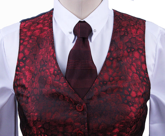 Vest Show Season Red Bubble Brocade