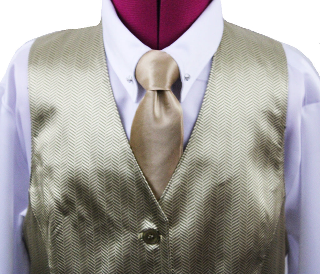 Vest Becker Brothers Gold Herringbone Sheen