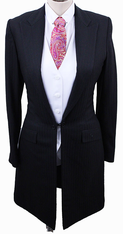 Day Suit Carl Meyers Black Shadow Stripe