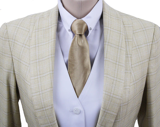 Day Coat Chavez Yellow with Gold Windowpane