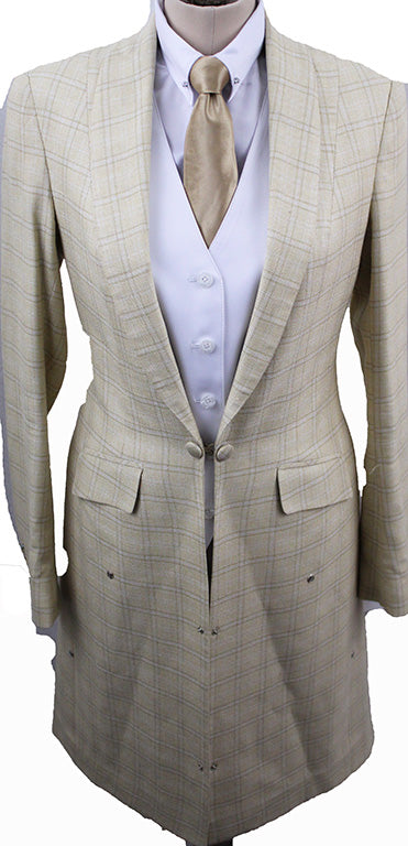 Day Coat Chavez Yellow with Gold Windowpane