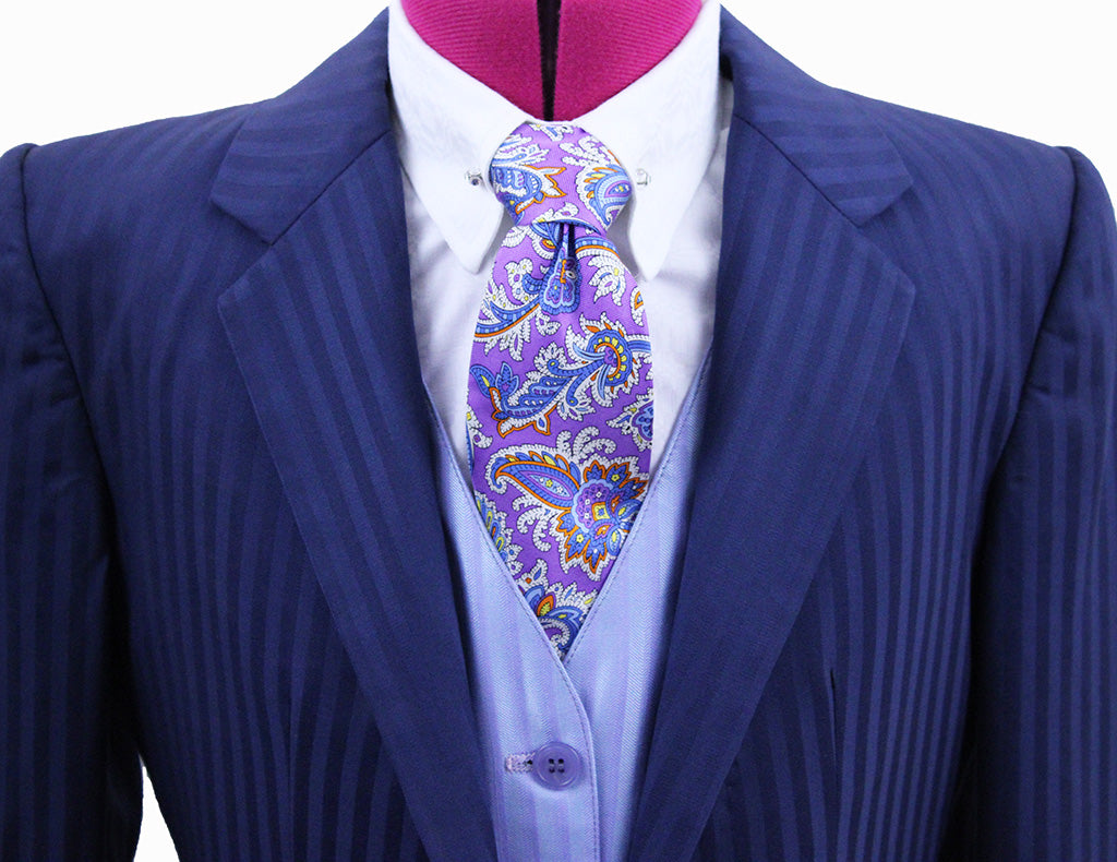 Day Suit Hawkewood Medium Blue Shadow Stripe