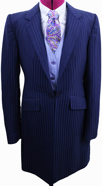 Day Suit Hawkewood Medium Blue Shadow Stripe