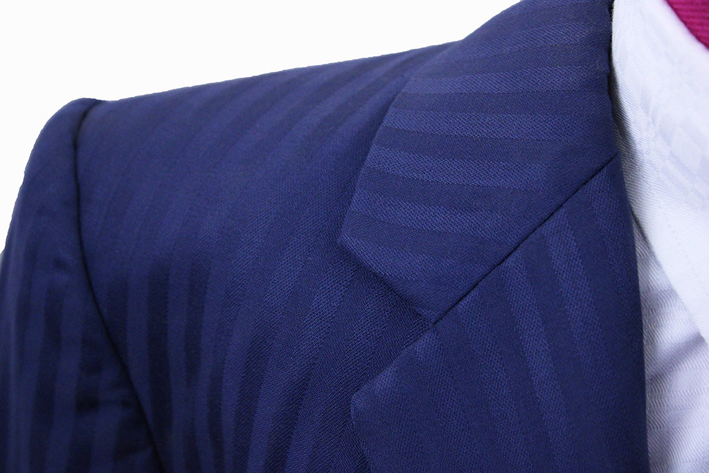 Day Suit Hawkewood Medium Blue Shadow Stripe