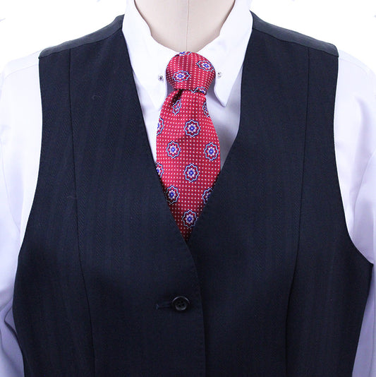 Vest LeCheval Navy Herringbone