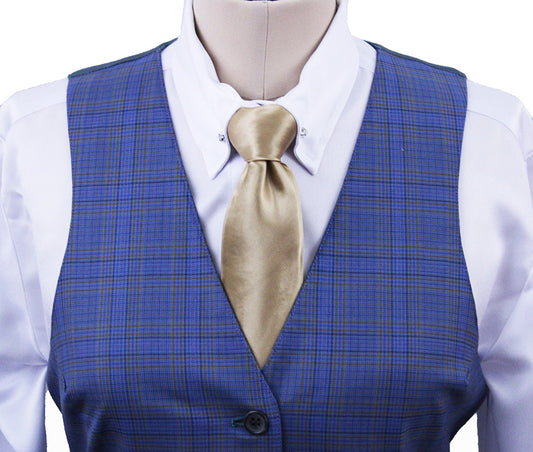 Vest Becker Brothers Blue with Gold Glenplaid