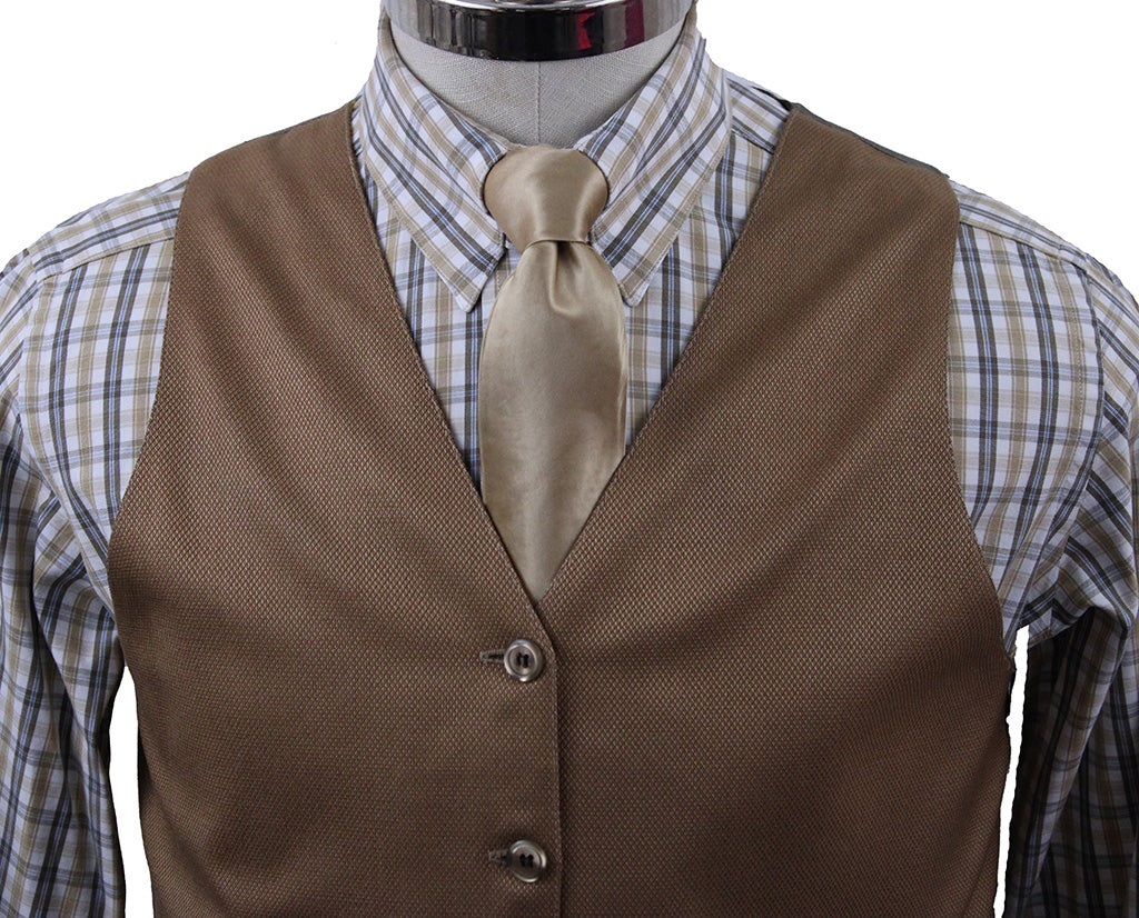 Vest Men's Carl Meyers Gold Pindot