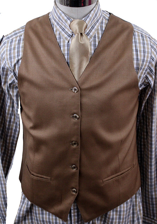 Vest Men's Carl Meyers Gold Pindot