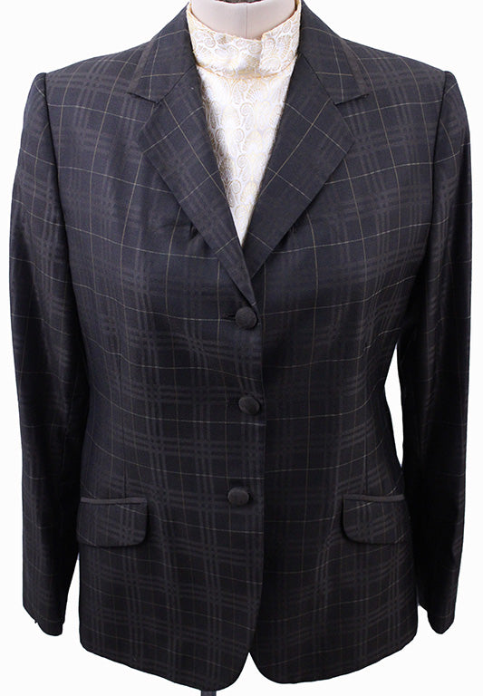 Hunt Coat Frierson Brown Shadow Plaid with Gold Windowpane