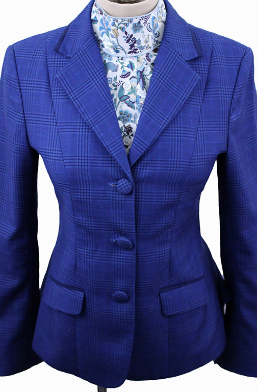 Hunt Coat Custom Blue and Navy Glenplaid