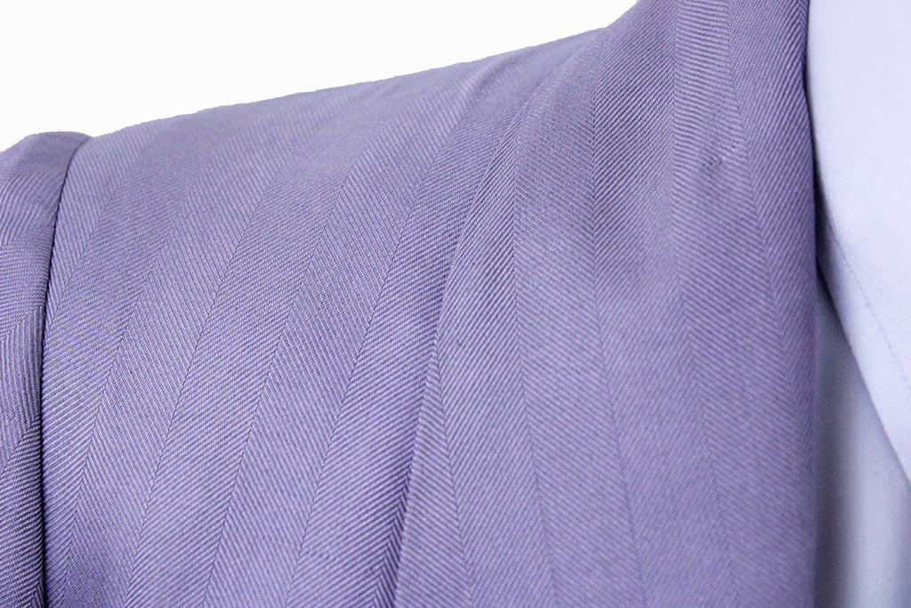 Day Coat Becker Brothers Icy Purple Herringbone