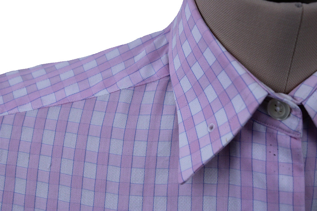 Shirt Show Season Pink, White, and Blue Box Check