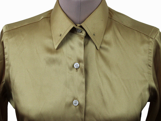 Shirt Show Season Mustard Satin