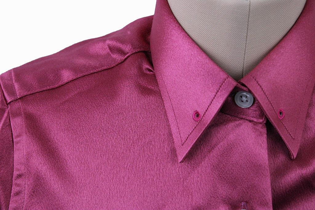 Shirt Show Season Berry Pink Satin