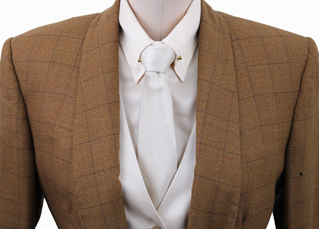 Day Coat Carl Meyers Pumpkin with Brown Windowpane