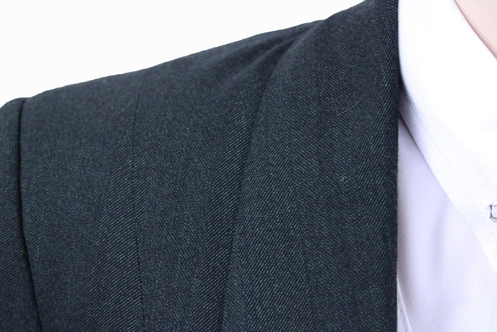 Day Coat Chavez Hunter Green Herringbone