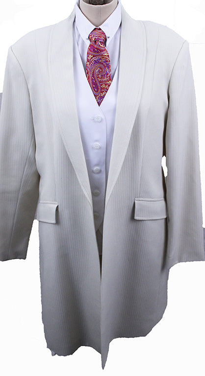 Day Coat Reed Hill Ivory Herringbone Stripe