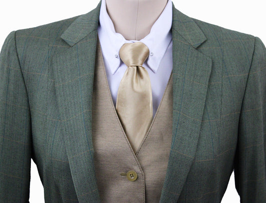 Day Coat Chavez Hunter Green with Blue and Gold Windowpane