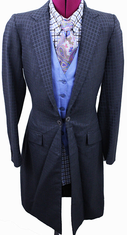 Day Suit Becker Brothers Steel Grey Shadow Box Check