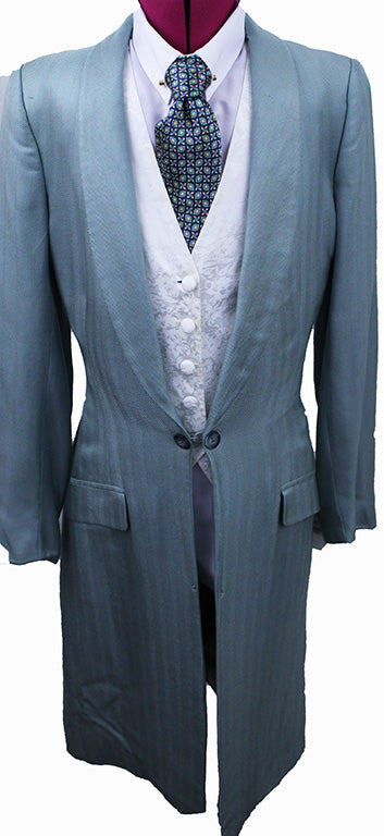 Day Coat Carl Meyers Aqua Herringbone