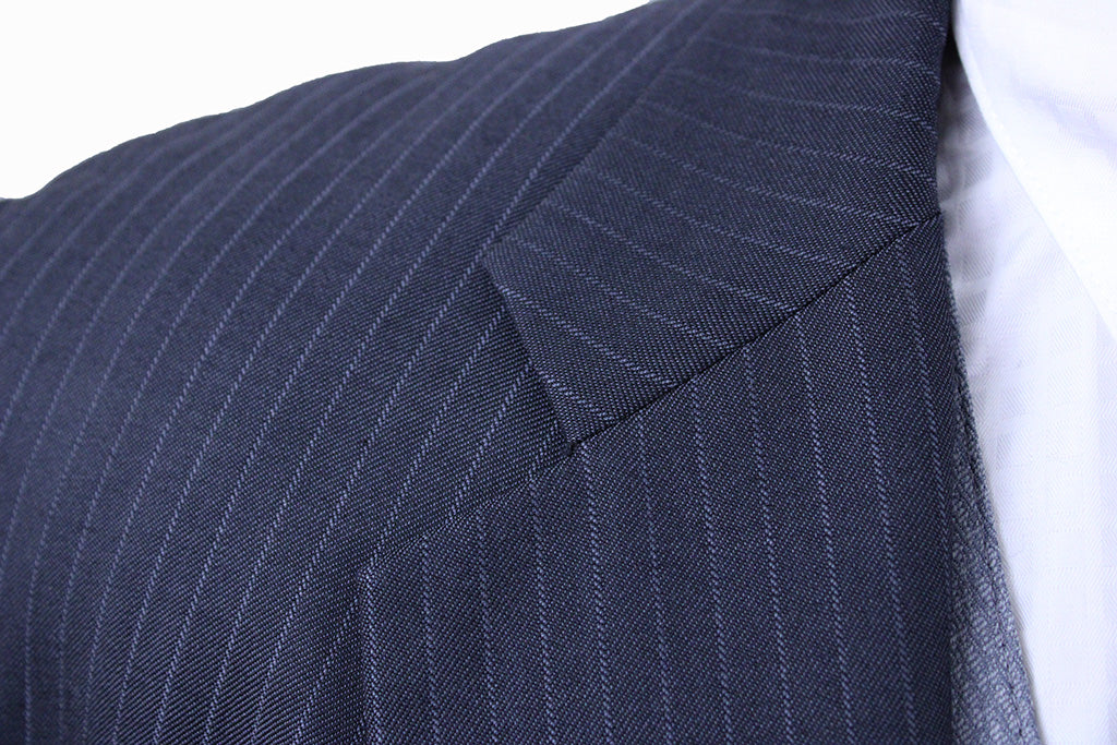 Men's Suit Becker Brothers Charcoal Thin Shadow Stripe