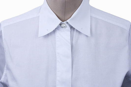 Shirt DeRegnaucourt White Pindot