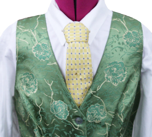 Vest Hartmeyer Sage Green Brocade