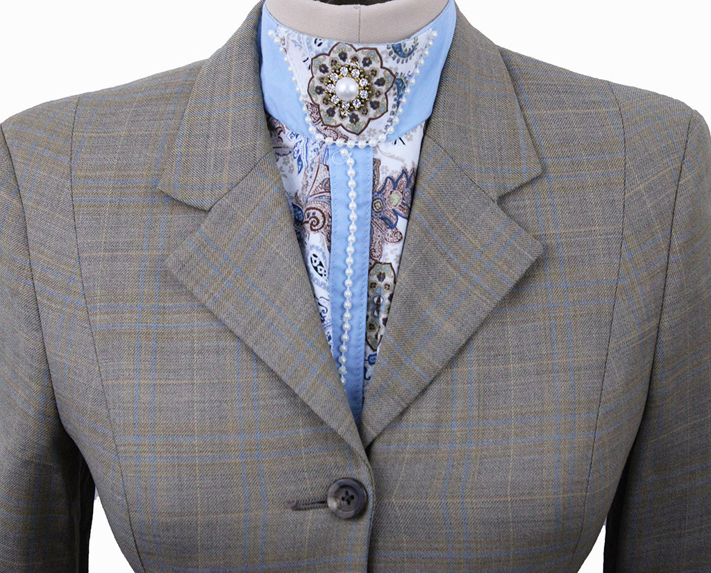 Hunt Coat Frierson Wheat with Blue and Yellow Windowpane