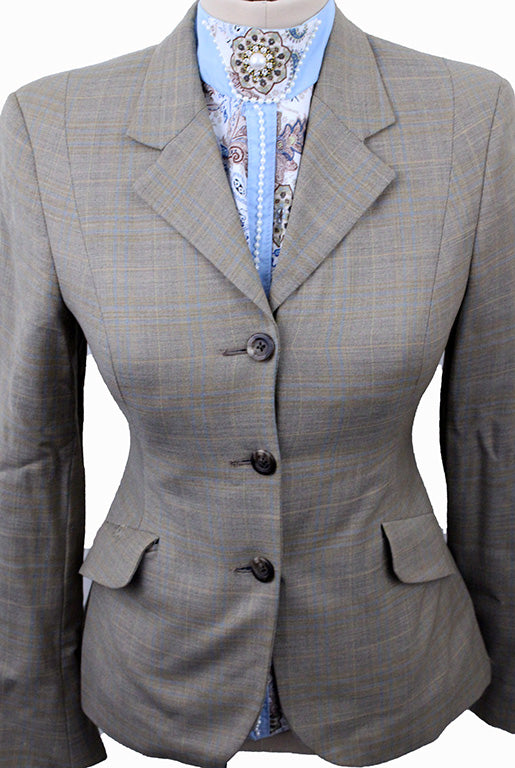 Hunt Coat Frierson Wheat with Blue and Yellow Windowpane