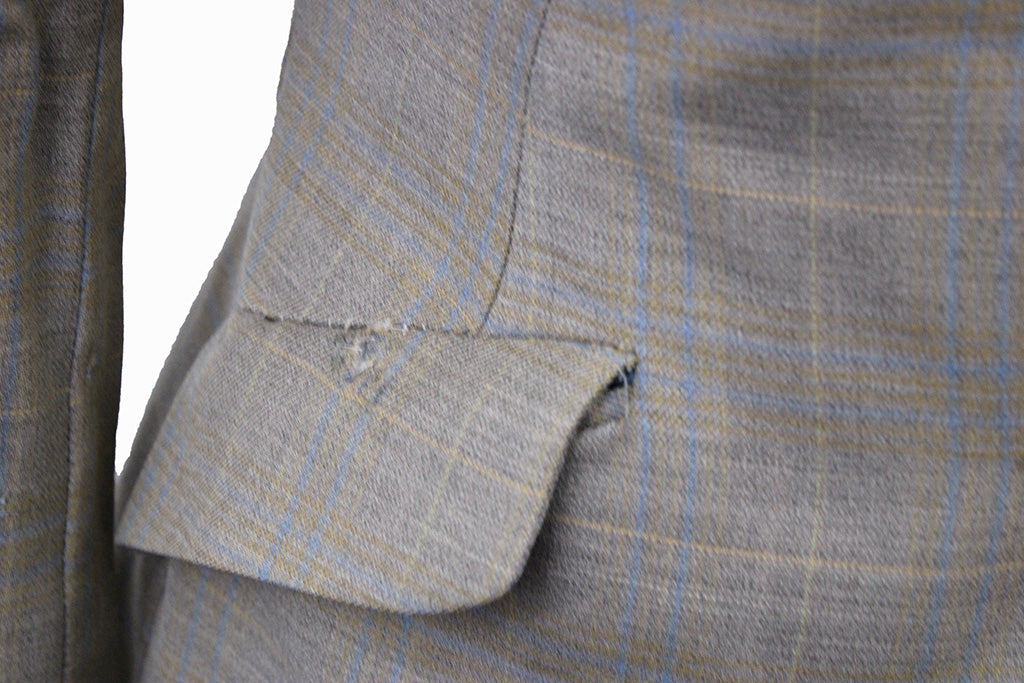 Hunt Coat Frierson Wheat with Blue and Yellow Windowpane