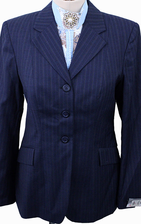 Hunt Coat Elite Navy with Blue and Berry Pinstripe