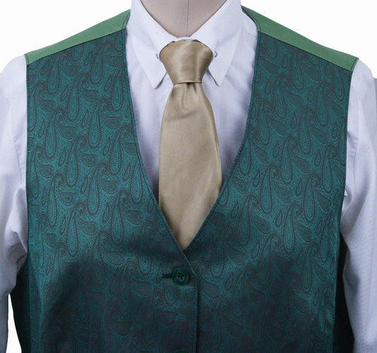 Issued By Ellie May Emerald Green Paisley Vest