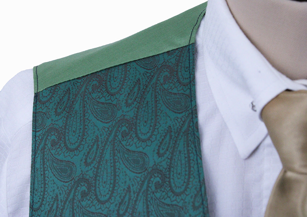 Issued By Ellie May Emerald Green Paisley Vest